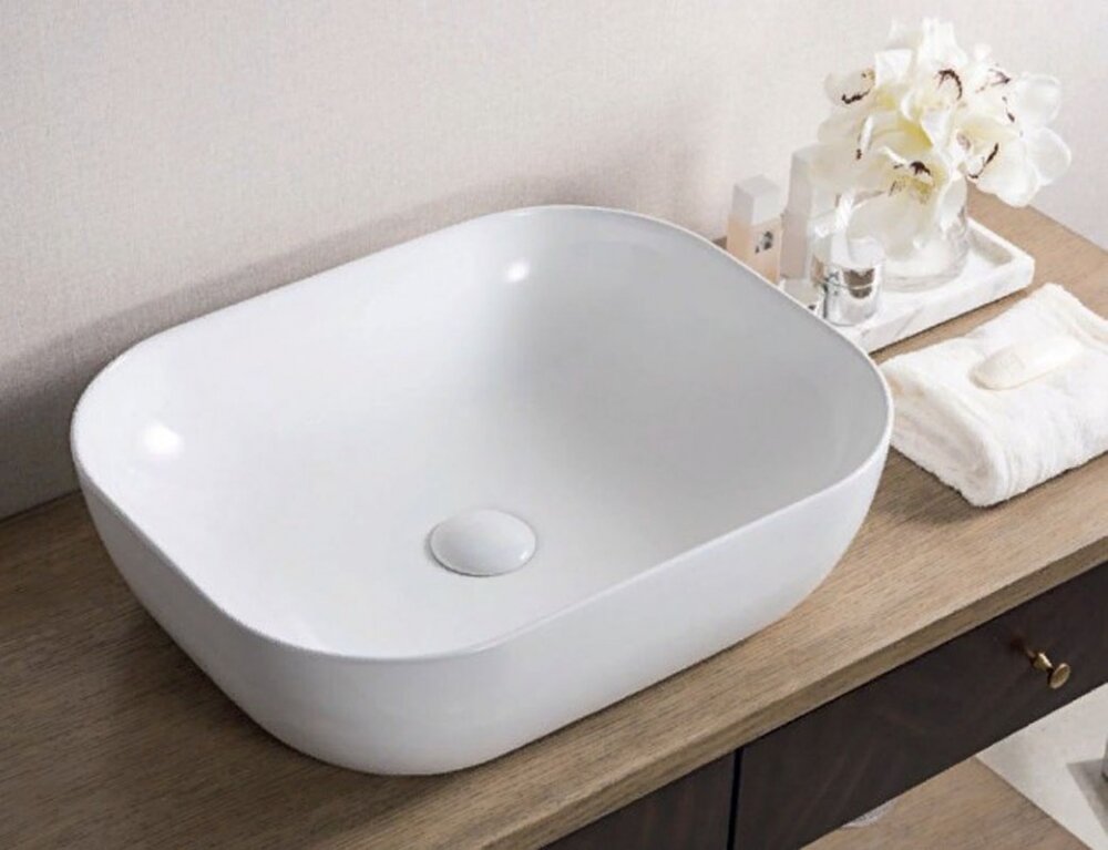 Изображение товара Раковина BelBagno BB1302 50x40 см накладная белая для ванной комнаты