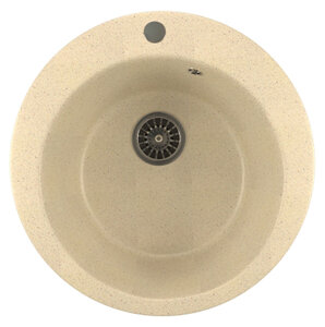 Изображение товара Кухонная мойка Mixline ML-GM13 (328), врезная сверху, цвет - бежевый, 49.5 х 49.5 х 19 см