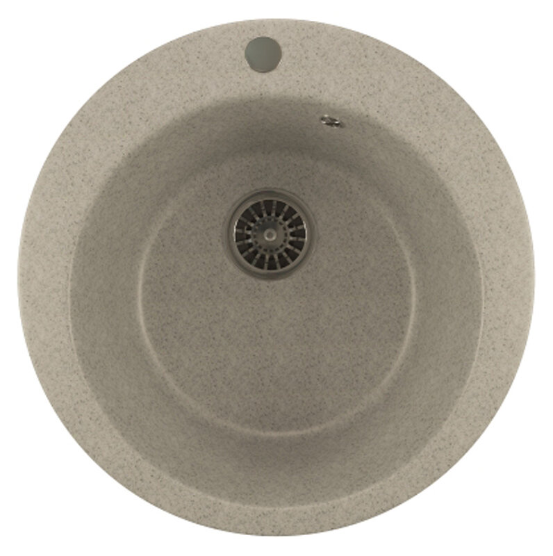 Изображение товара Кухонная мойка из искусственного камня Mixline ML-GM13 (310) врезная, серый, 49.5x49.5x19 см
