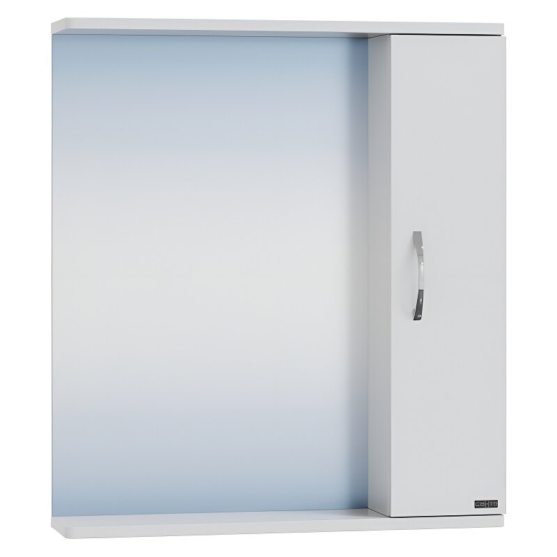 Изображение товара Зеркальный шкаф СаНта Прима 60 101112, подвесной белый, с подсветкой, 75 см