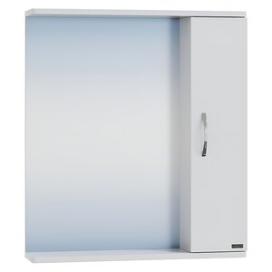 Изображение товара Зеркальный шкаф СаНта Прима 60 101112, подвесной белый, с подсветкой, 75 см