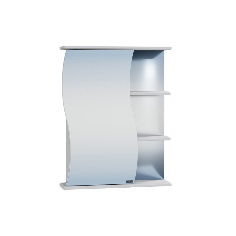 Изображение товара Зеркальный шкаф СаНта Волна 60 с подсветкой и левый/правый монтаж