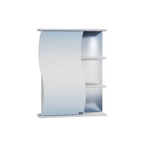 Изображение товара Зеркальный шкаф СаНта Волна 60 с подсветкой и левый/правый монтаж