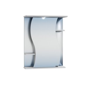 Изображение товара Зеркальный шкаф СаНта Лира 55 101053 с подсветкой, цвет белый