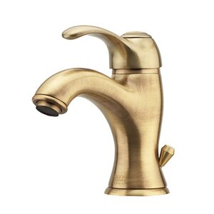 Изображение товара Смеситель для раковины Webert Aurora AU830102065 бронза с донным клапаном