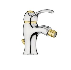 Изображение товара Смеситель Webert Aurora AU840102017 для биде, с донным клапаном, хром/золото