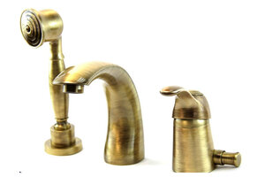 Изображение товара Смеситель Webert Aurora AU850701065 для ванны, на 3 отверстия, бронза