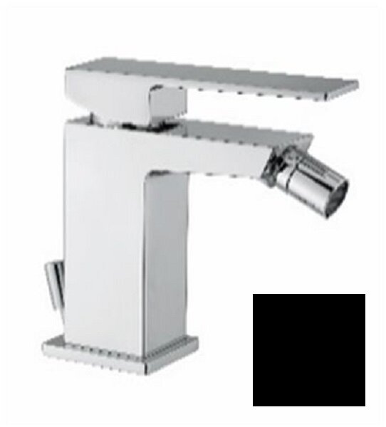 Изображение товара Смеситель Webert Pegaso PE840102560 для биде, с донным клапаном, черный матовый