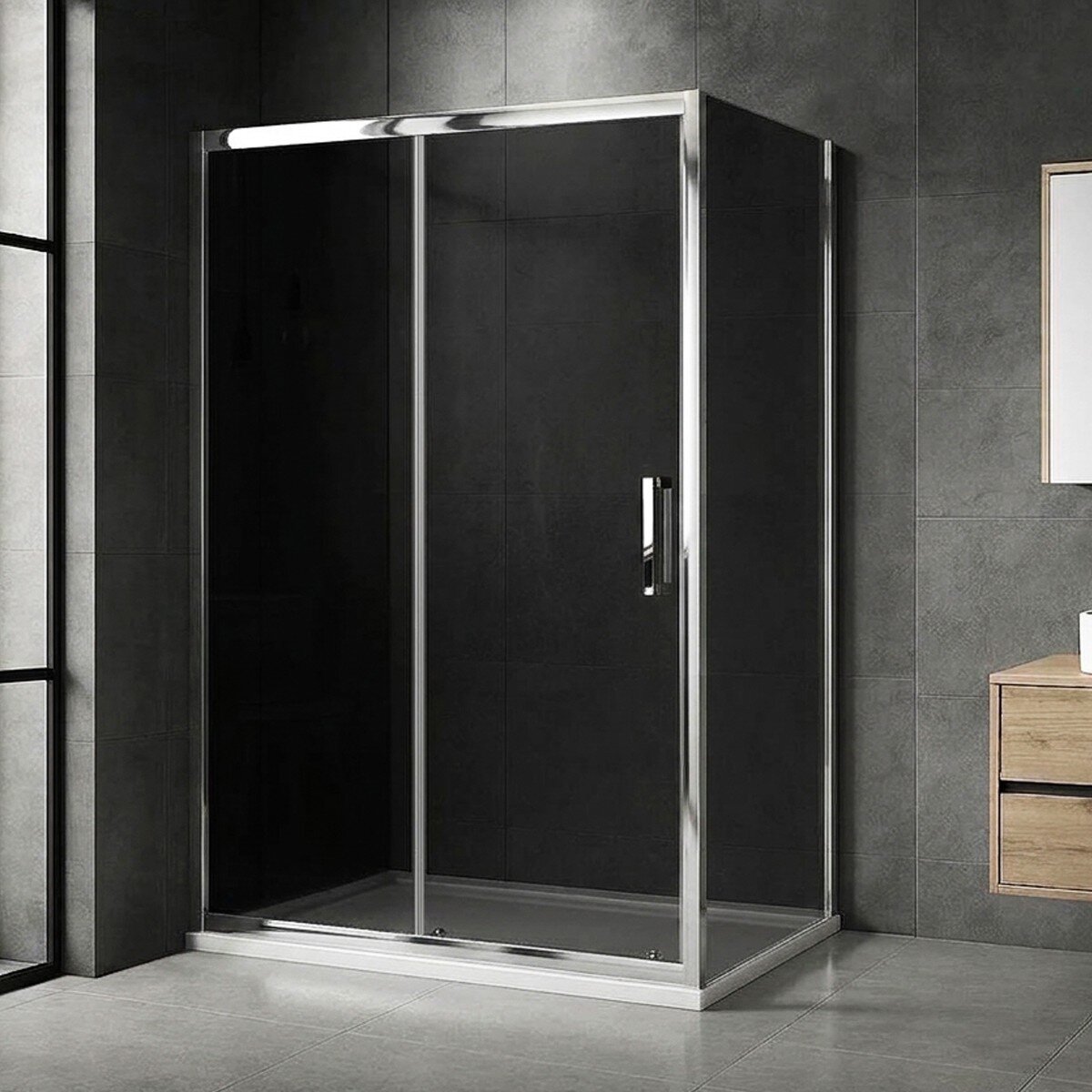 Изображение товара Душевой уголок Royal Bath Accord RB85105HPS-G-CH, 105 x 85 см, стекло тонированное, профиль хром Изображение товара Душевой уголок Royal Bath Accord RB85105HPS-G-CH, 105 x 85 см, стекло тонированное, профиль хром