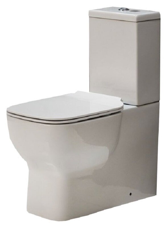 Изображение товара Напольный унитаз BelBagno Vaso P-trap BB127CP с крышкой-сиденьес с микролифтом