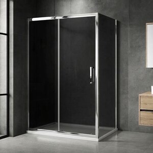Изображение товара Душевой уголок Royal Bath Accord RB95110HPS-G-CH, 110 x 95 см, стекло тонированное, профиль хром