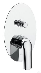 Изображение товара Встраиваемый смеситель для ванны Webert Aria с девиатором белый хром