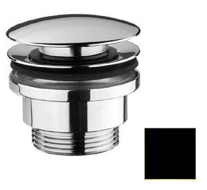 Изображение товара Донный клапан Webert Aria AC0405560 клик-клак 1 1/4", универсальный, черный матовый