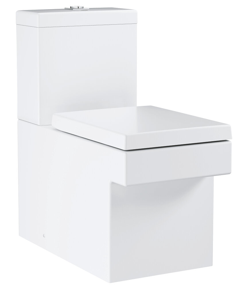 Изображение товара Grohe Cube Ceramic 3948400H - безободковый напольный унитаз, 75. 5 см