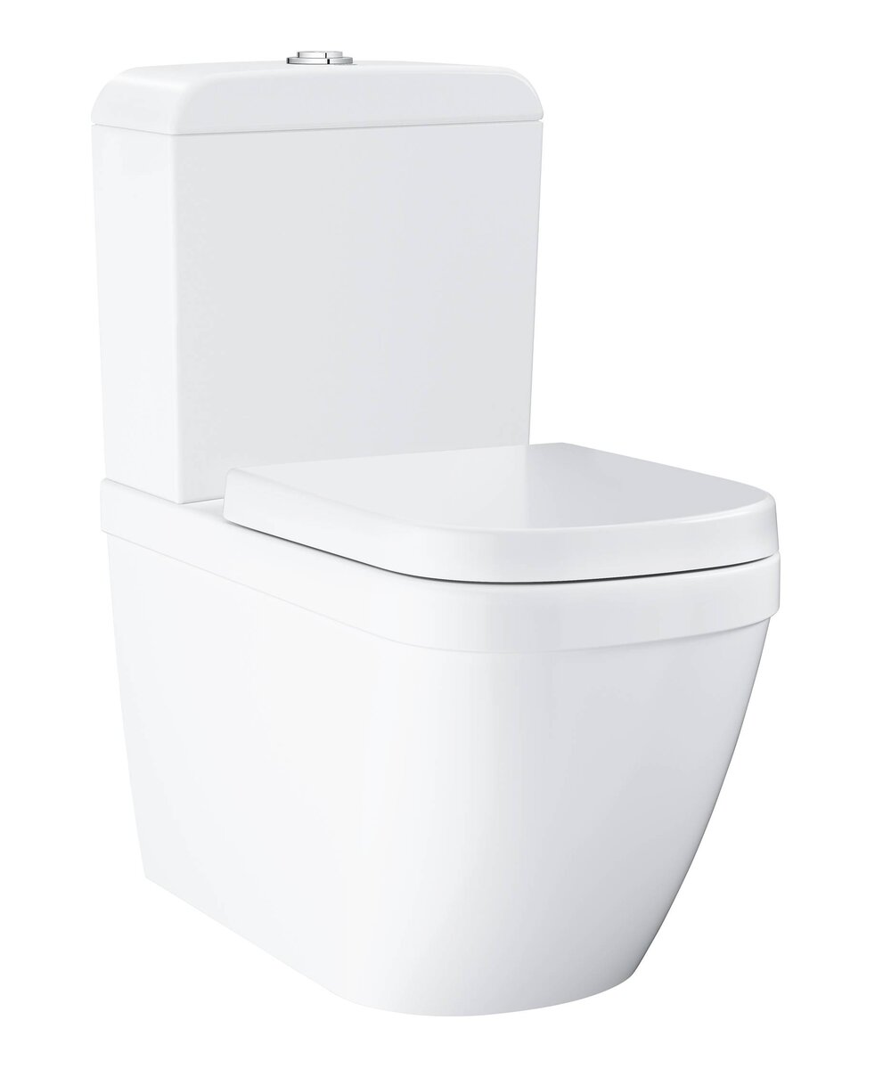 Изображение товара Напольный безободковый унитаз Grohe Euro Ceramic 3933800H с системой Triple Vortex