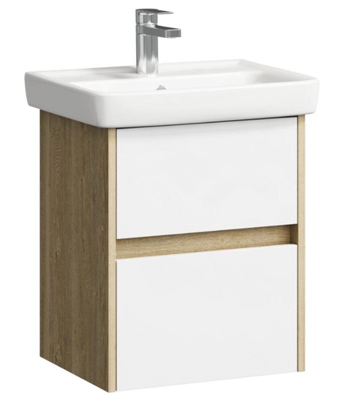 Изображение товара Подвесная тумба под раковину Aqwella Сити 50 с доводчиком дуб балтийский