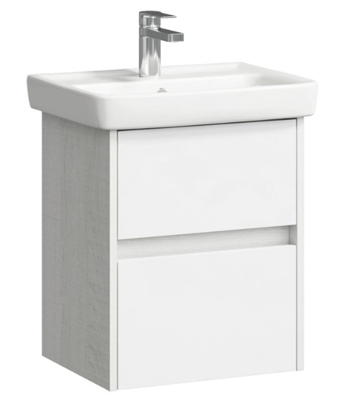 Изображение товара Подвесная тумба под раковину Aqwella Сити 50 дуб канадский с двумя ящиками