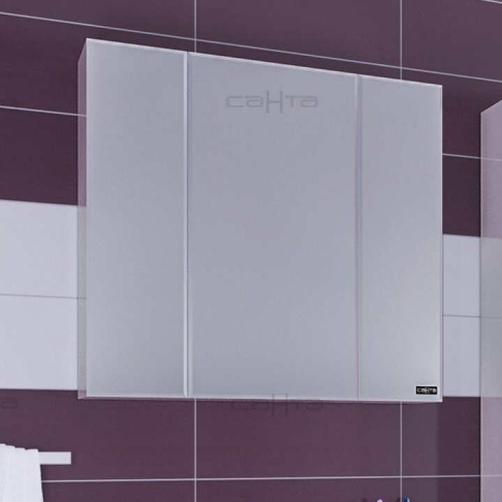 Изображение товара Зеркальный шкаф СаНта Стандарт 90 113017, цвет белый