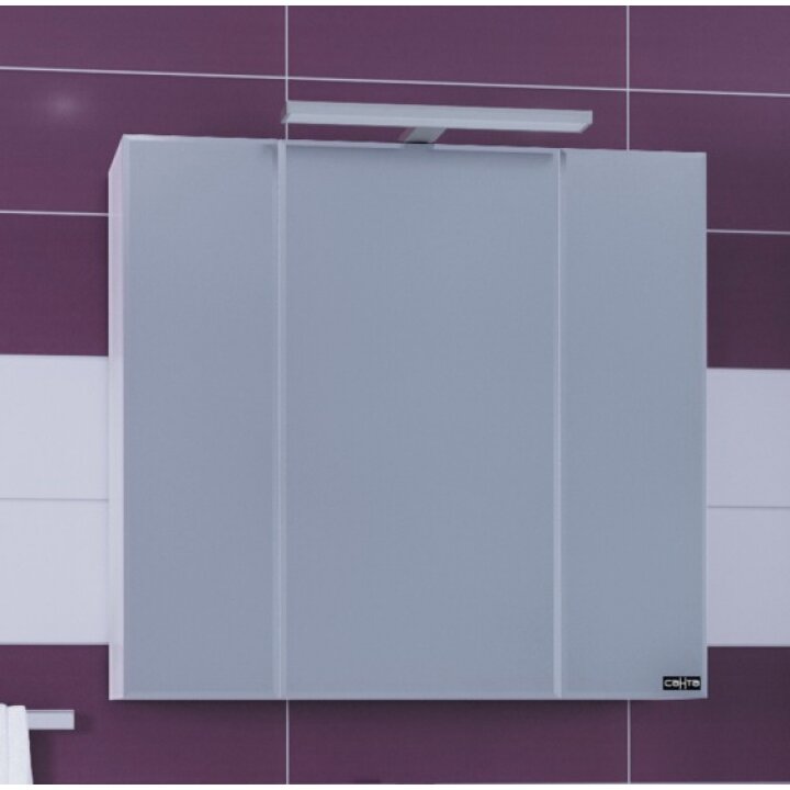 Изображение товара Зеркальный шкаф СаНта Стандарт 113011 80 см с подсветкой