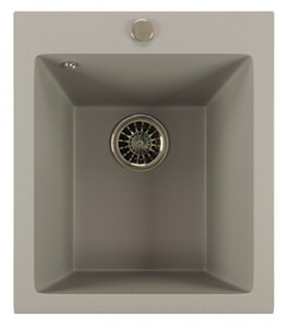 Изображение товара Кухонная мойка Mixline ML-GM14 342 из искусственного камня с врезной установкой и серым цветом
