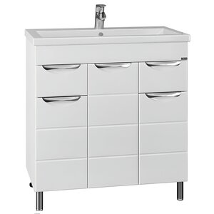 Изображение товара Тумба под раковину СаНта Родос 206015, 80 см, напольная, цвет белый