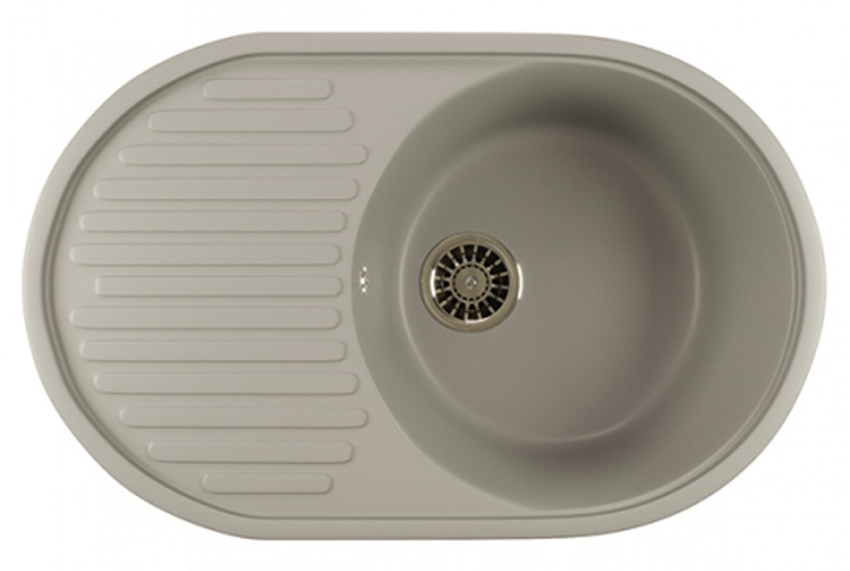 Изображение товара Кухонная мойка Mixline ML-GM16 (342), врезная сверху, графит, 73.5х46.5х18 см