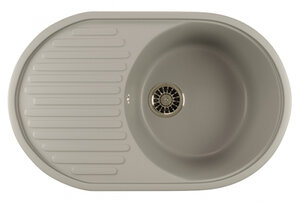 Изображение товара Кухонная мойка Mixline ML-GM16 (342), врезная сверху, графит, 73.5х46.5х18 см