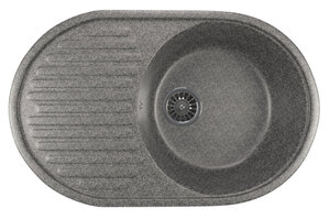 Изображение товара Кухонная мойка Mixline ML-GM16 309 из искусственного камня 73,5х46,5 см серый