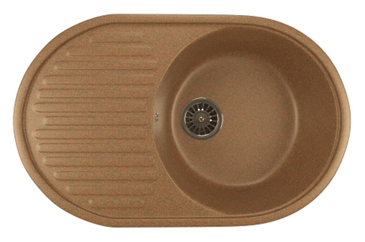 Изображение товара Кухонная мойка Mixline ML-GM16 (307), врезная сверху, цвет - терракотовый, 73.5 х 46.5 х 18 см