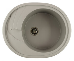 Изображение товара Кухонная мойка Mixline ML-GM17 342 из искусственного камня графит врезная