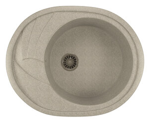 Изображение товара Кухонная мойка Mixline ML-GM17 (310), врезная сверху, цвет - серый, 57 х 46.5 х 18 см