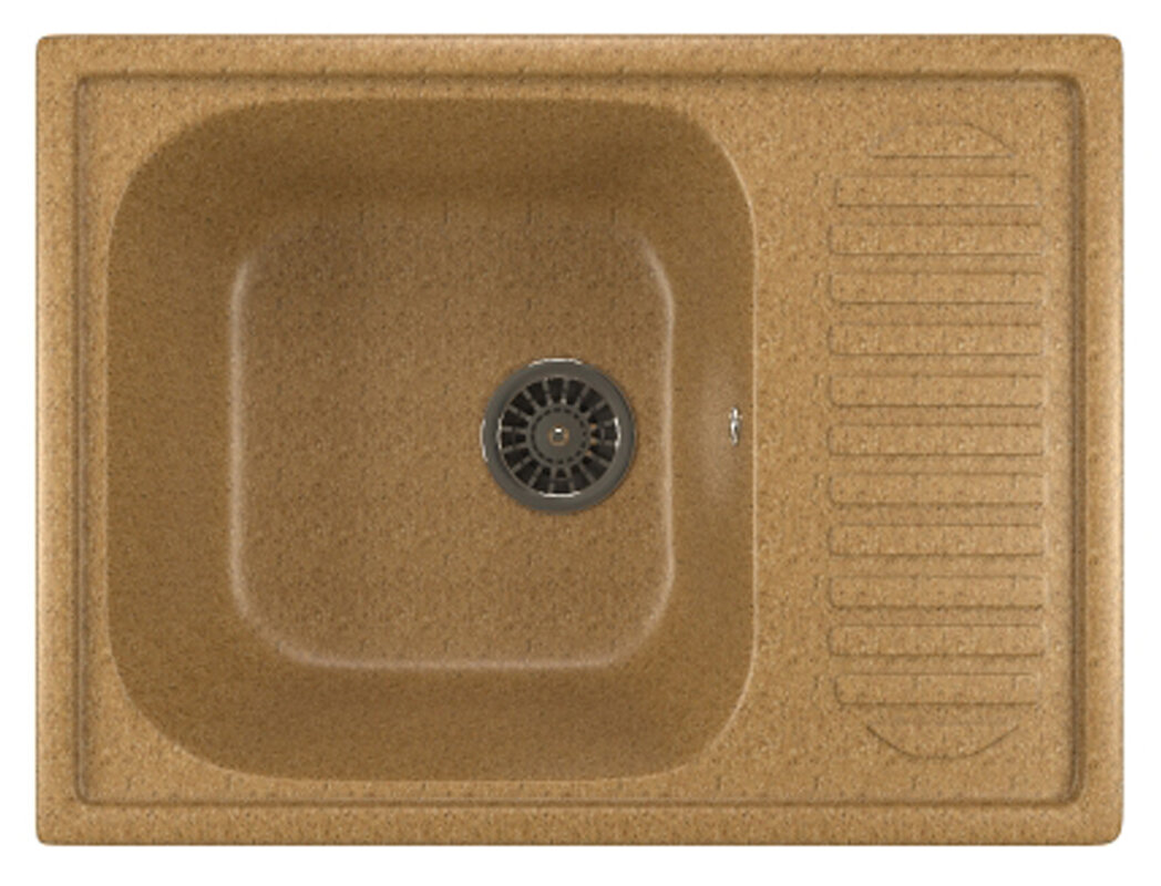 Изображение товара Кухонная мойка Mixline ML-GM18 302 искусственный камень врезная 64.5х49 см песочная