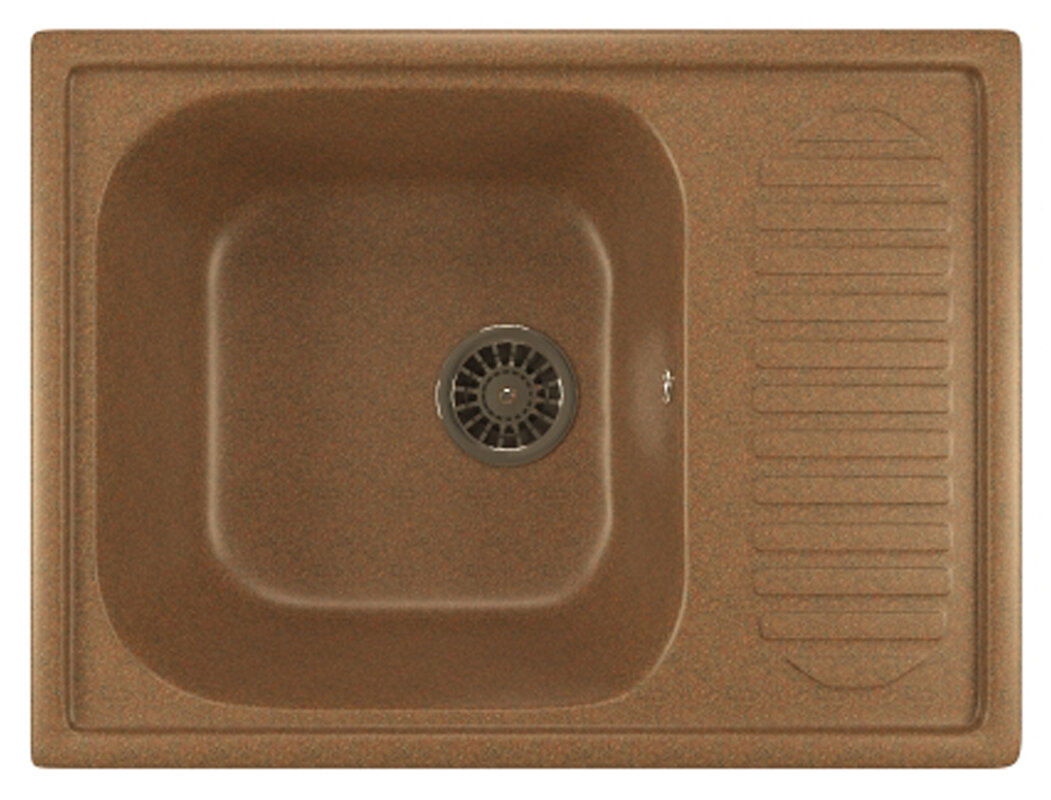Изображение товара Кухонная мойка Mixline ML-GM18 307 врезная сверху терракотовая 64.5х49х19 см