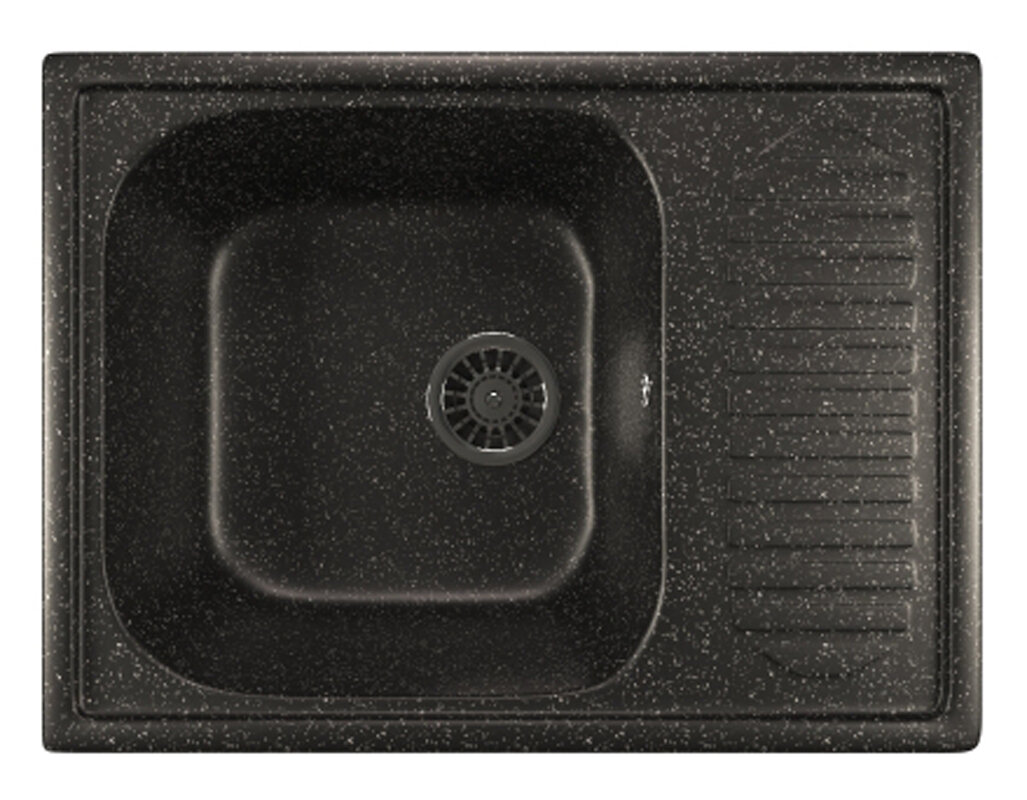 Изображение товара Кухонная мойка Mixline ML-GM18 308 врезная сверху черная искусственный камень