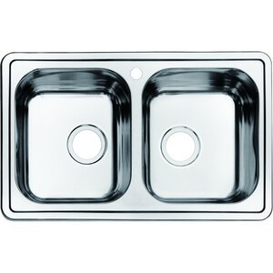 Изображение товара Мойка кухонная Iddis Strit STR78S2i77, 78 см, нержавеющая сталь, цвет сталь матовая (сатин)