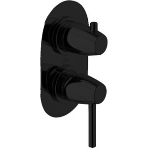 Изображение товара Встраиваемый смеситель для ванны с девиатором черный матовый Webert Opera Moderna