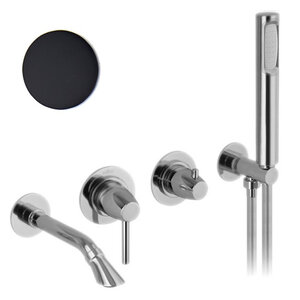 Изображение товара Встраиваемый смеситель для ванны Webert Opera Moderna OE860312560 черный матовый