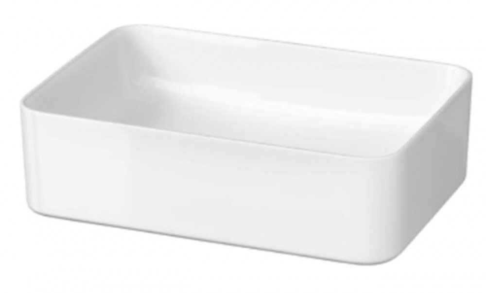 Изображение товара Раковина накладная Cersanit Crea 50 см прямоугольная для ванной и кухни