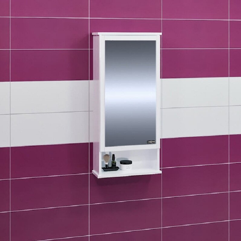 Изображение товара Зеркальный шкаф Санта Вегас 40 см подвесной белый для ванной комнаты