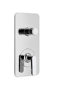 Изображение товара Смеситель Webert Living LV860101015 для ванны, встраиваемый, на 2 потока, хром