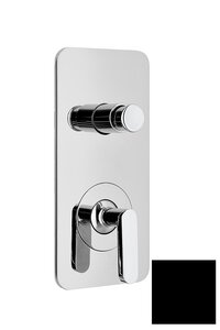 Изображение товара Смеситель Webert Living LV860101560 для ванны, встраиваемый, на 2 потока, черный матовый