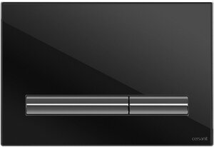 Изображение товара Клавиша смыва Cersanit Pilot P-BU-PIL/Blg/Gl глянцевая стекло черная