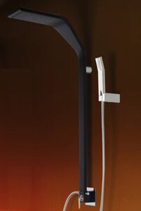 Изображение товара Душевая система Webert Comfort Wolo WO660302560, черный матовый