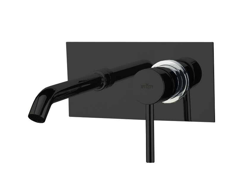 Изображение товара Смеситель для раковины Webert Elio EL830606564, черный/хром