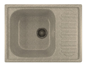 Изображение товара Кухонная мойка Mixline ML-GM18 (310) врезная серый искусственный камень 64.5x49 см