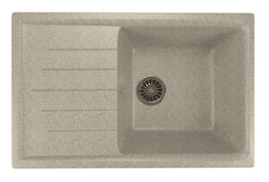 Изображение товара Кухонная мойка Mixline ML-GM19 (310) из искусственного камня серого цвета 75х49.5 см