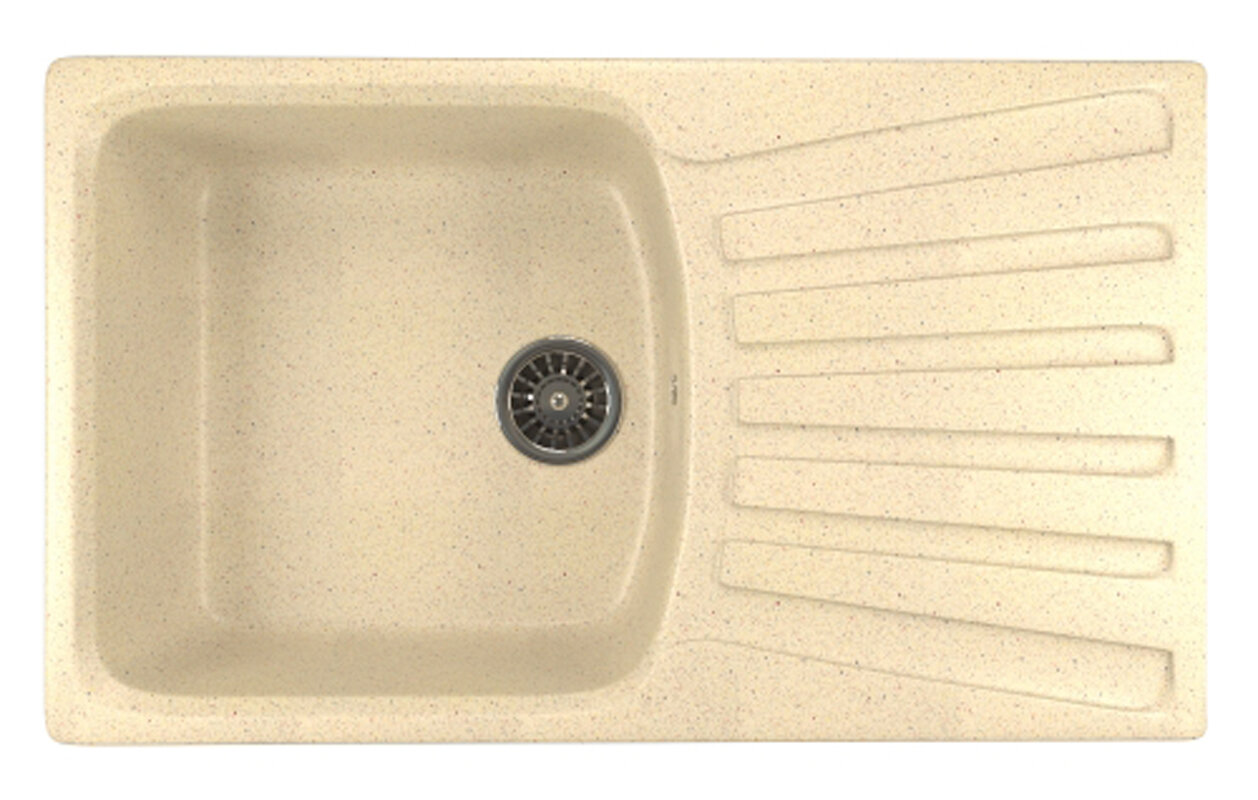 Изображение товара Кухонная мойка Mixline ML-GM20 врезная бежевый цвет 85 х 49.5 см