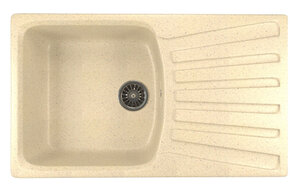 Изображение товара Кухонная мойка Mixline ML-GM20 (328), врезная сверху, цвет - бежевый, 85 х 49.5 х 19 см
