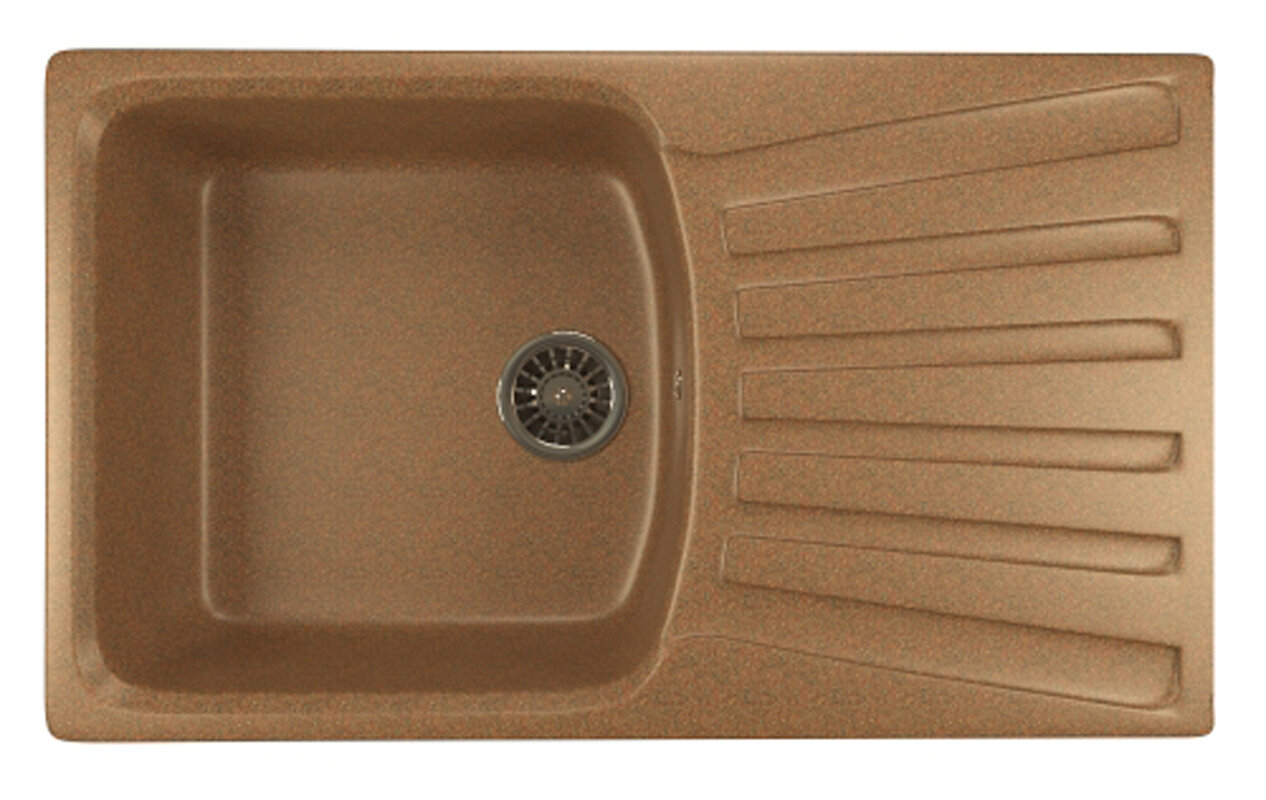 Изображение товара Кухонная мойка Mixline ML-GM20 85х49.5 см врезная из искусственного камня терракотовый