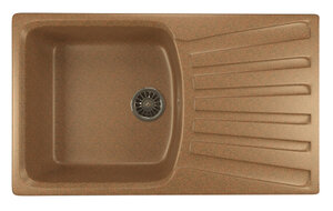 Изображение товара Кухонная мойка Mixline ML-GM20 85х49.5 см врезная из искусственного камня терракотовый